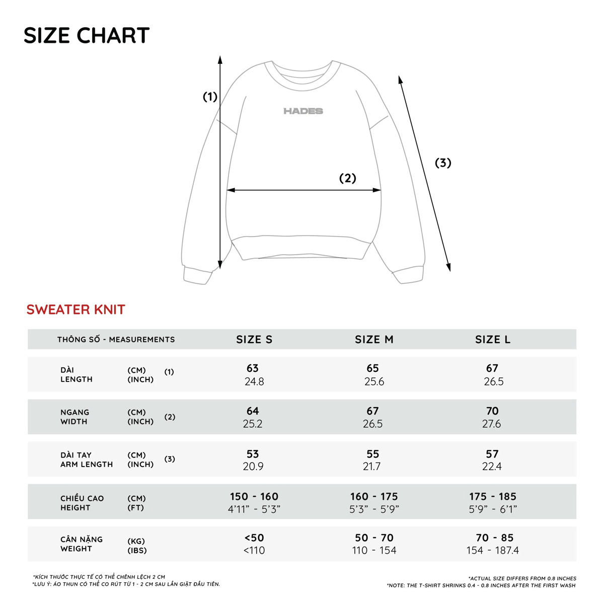HADES Rebel Knit Sweater - Grey