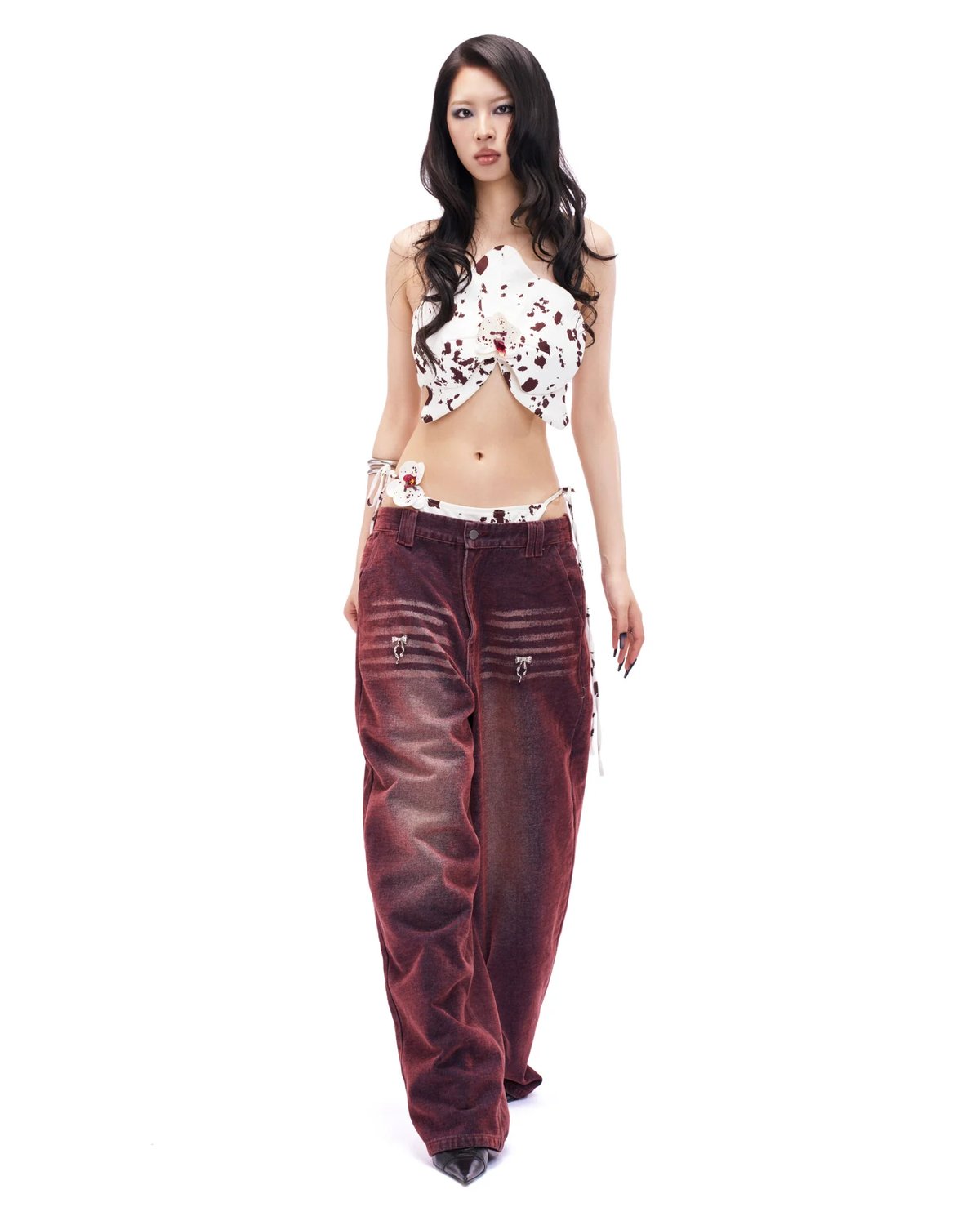 VIERY Tequila Waxed Denim Pants