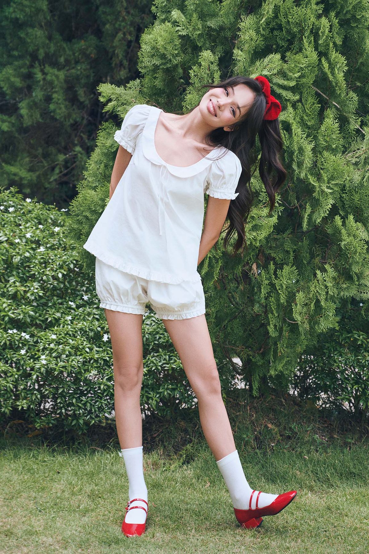 DOTTIE Ruffle Bubble Shorts Q0419