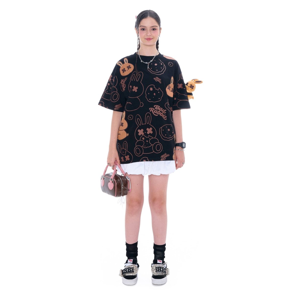 BAD RABBIT Cookie Rabbit 全幅印花棉質 T-Shirt