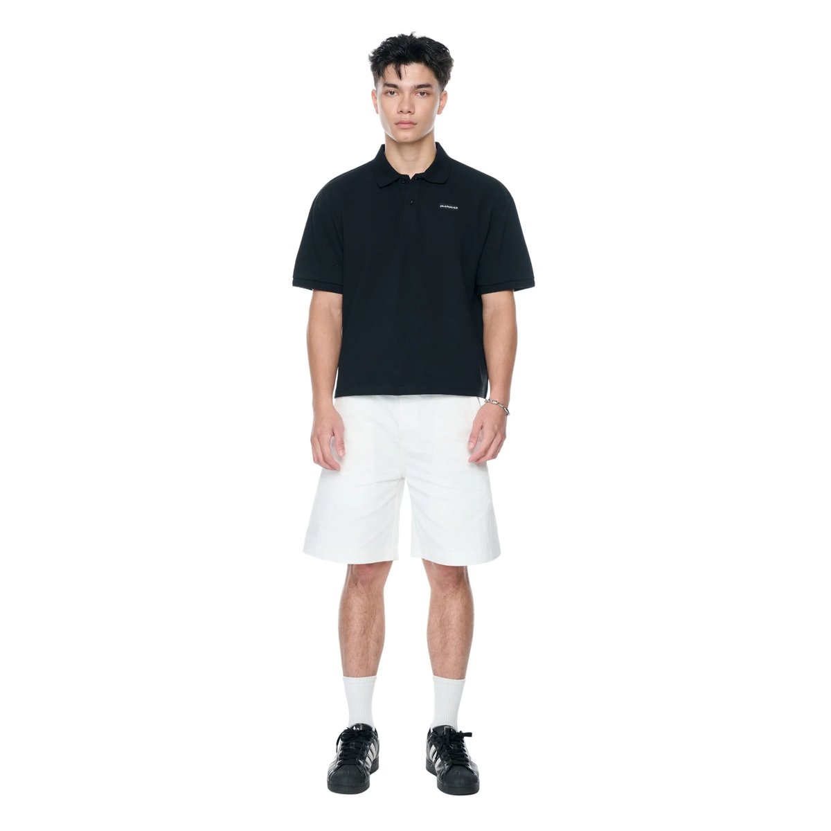 PUSH PUSH PP JAY POLO Loose Fit Short Sleeve Polo Shirt