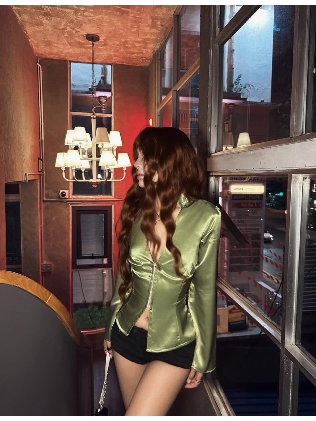 Moody Nudy Green Sarah Top