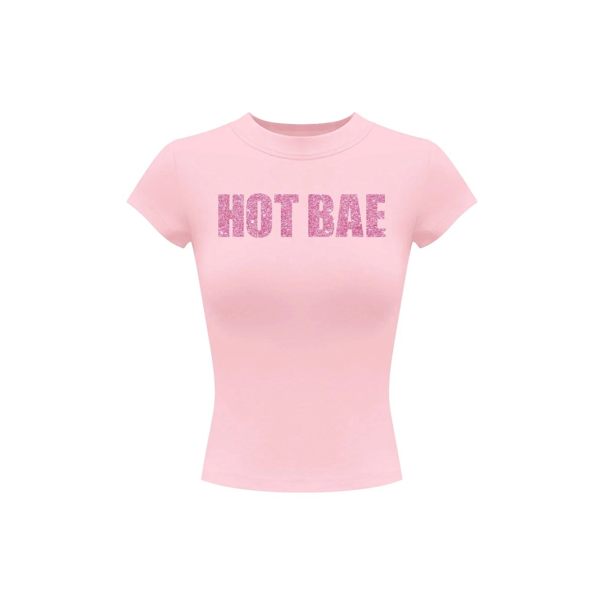 KILL SYSTEM HOT BAE 閃亮字體 Baby Tee 短版 T 恤