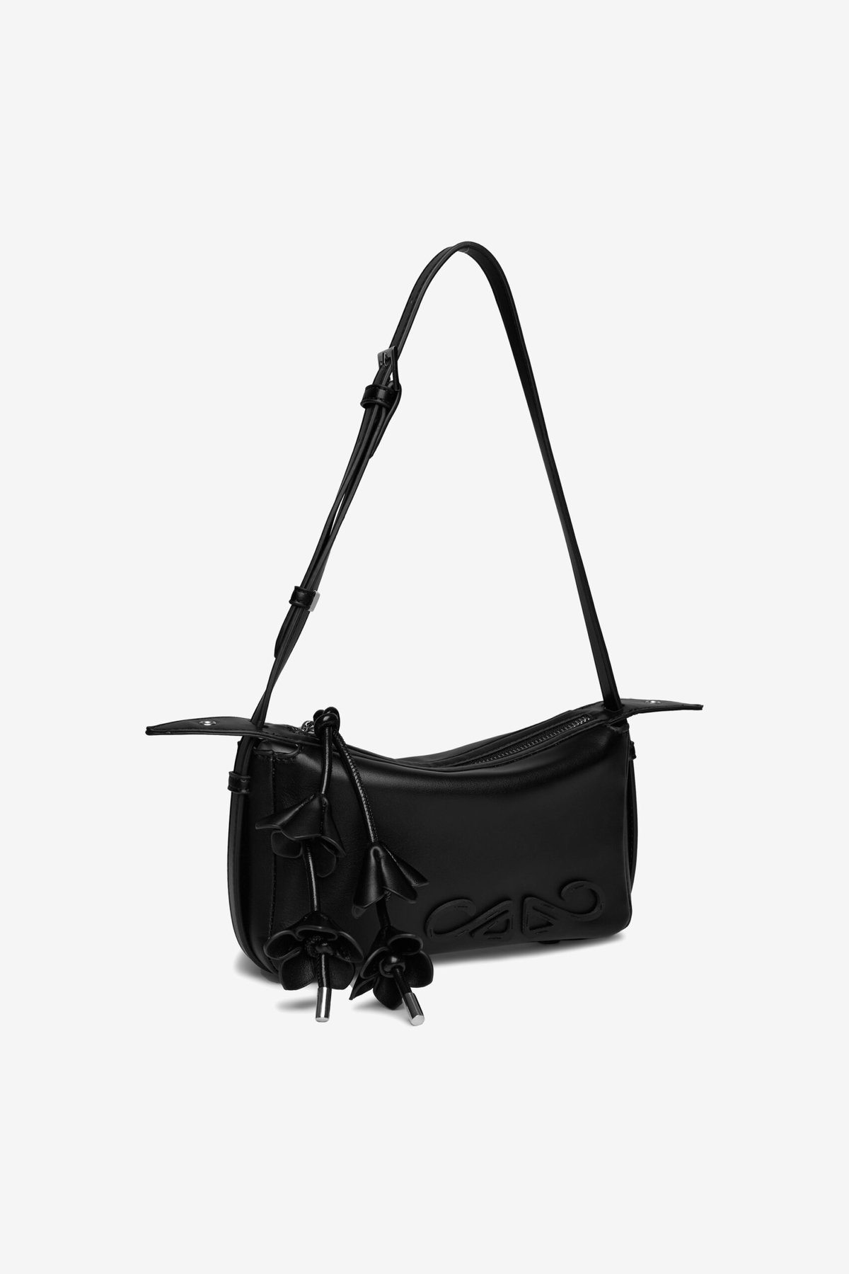 DEAR JOSÉ SPRING TUNE Slouchy Hobo Bag Black
