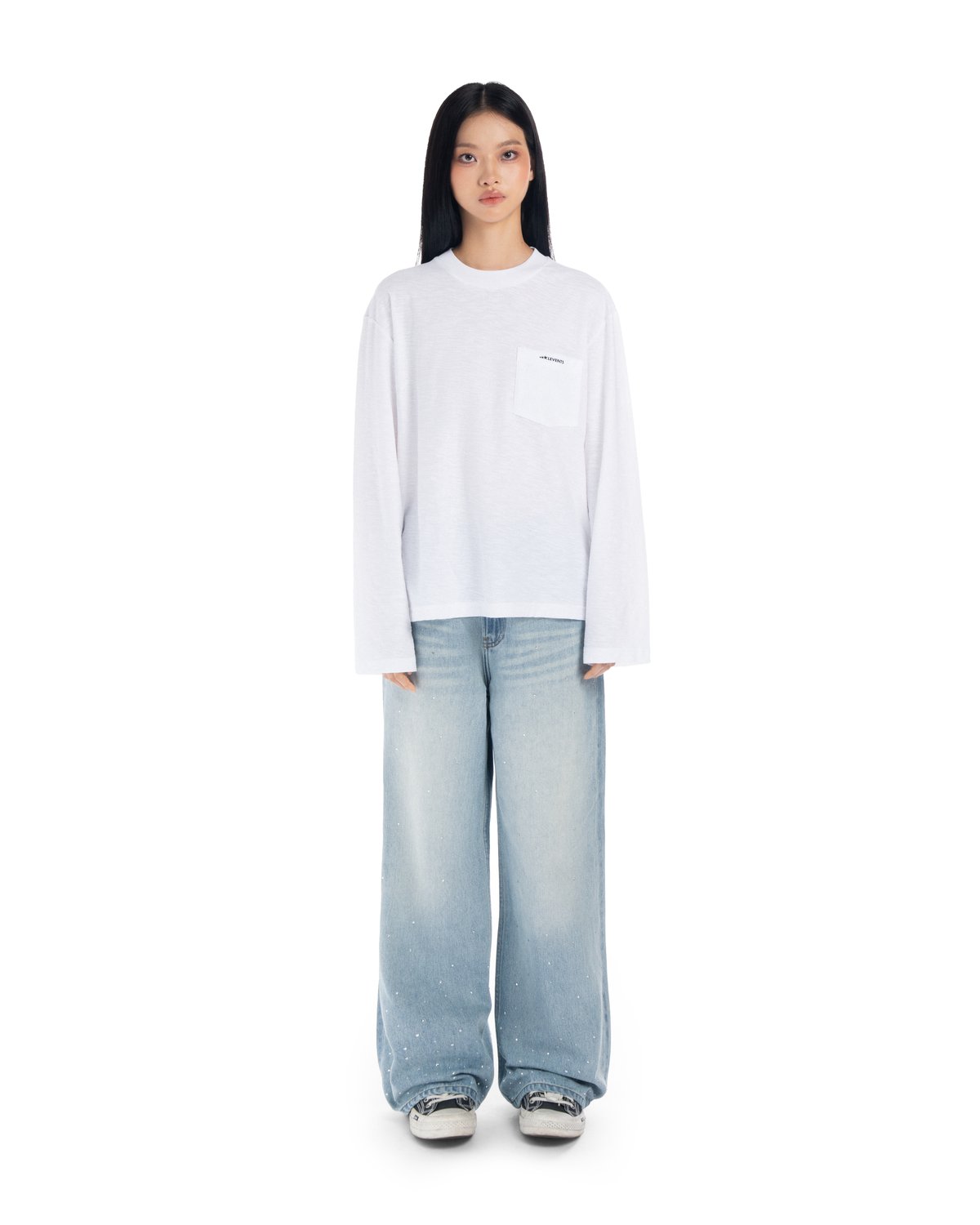 Levents® Basic Slub 長袖寬鬆長袖T恤