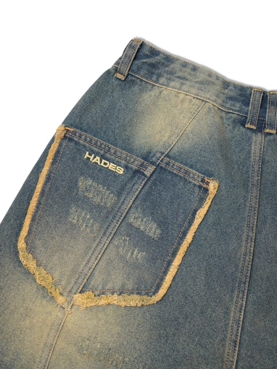 HADES Groovy Wash Denim Shorts