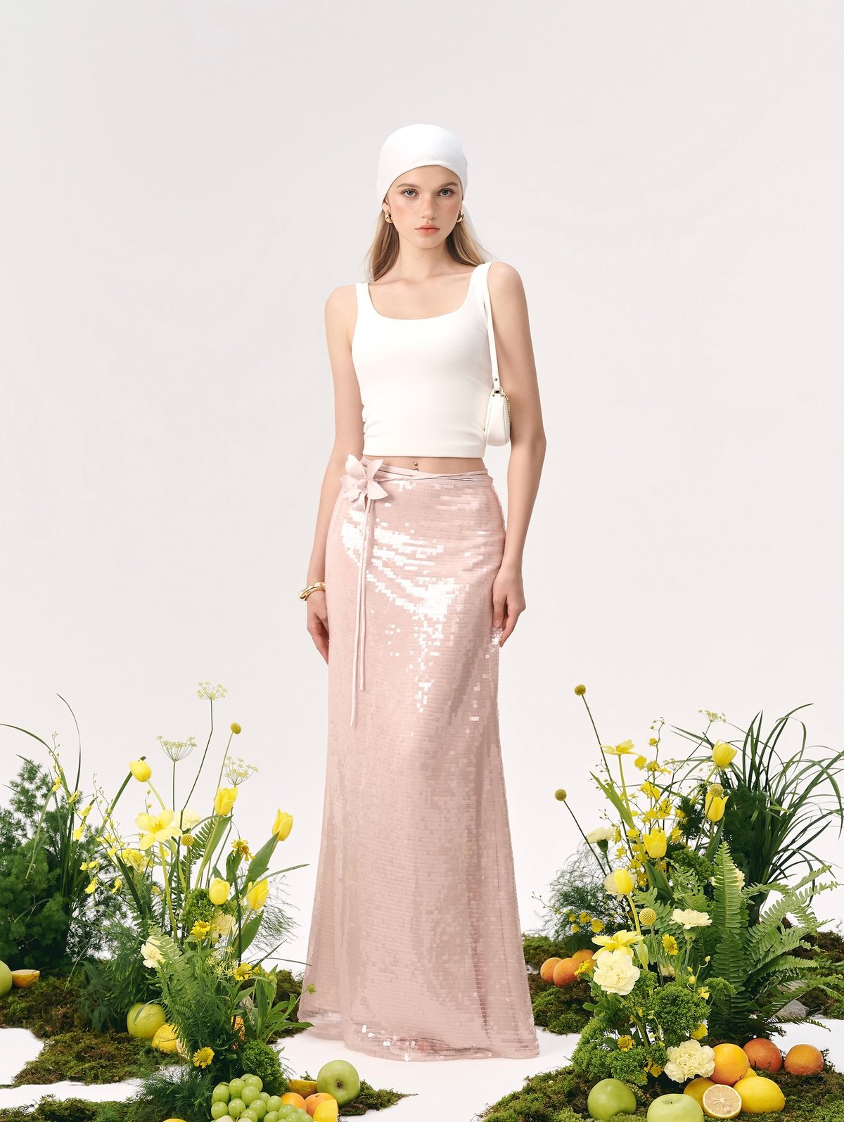 REDBEAN Mira Sequin Skirt