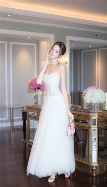 THAOBIBI Boned Long Maxi Dress