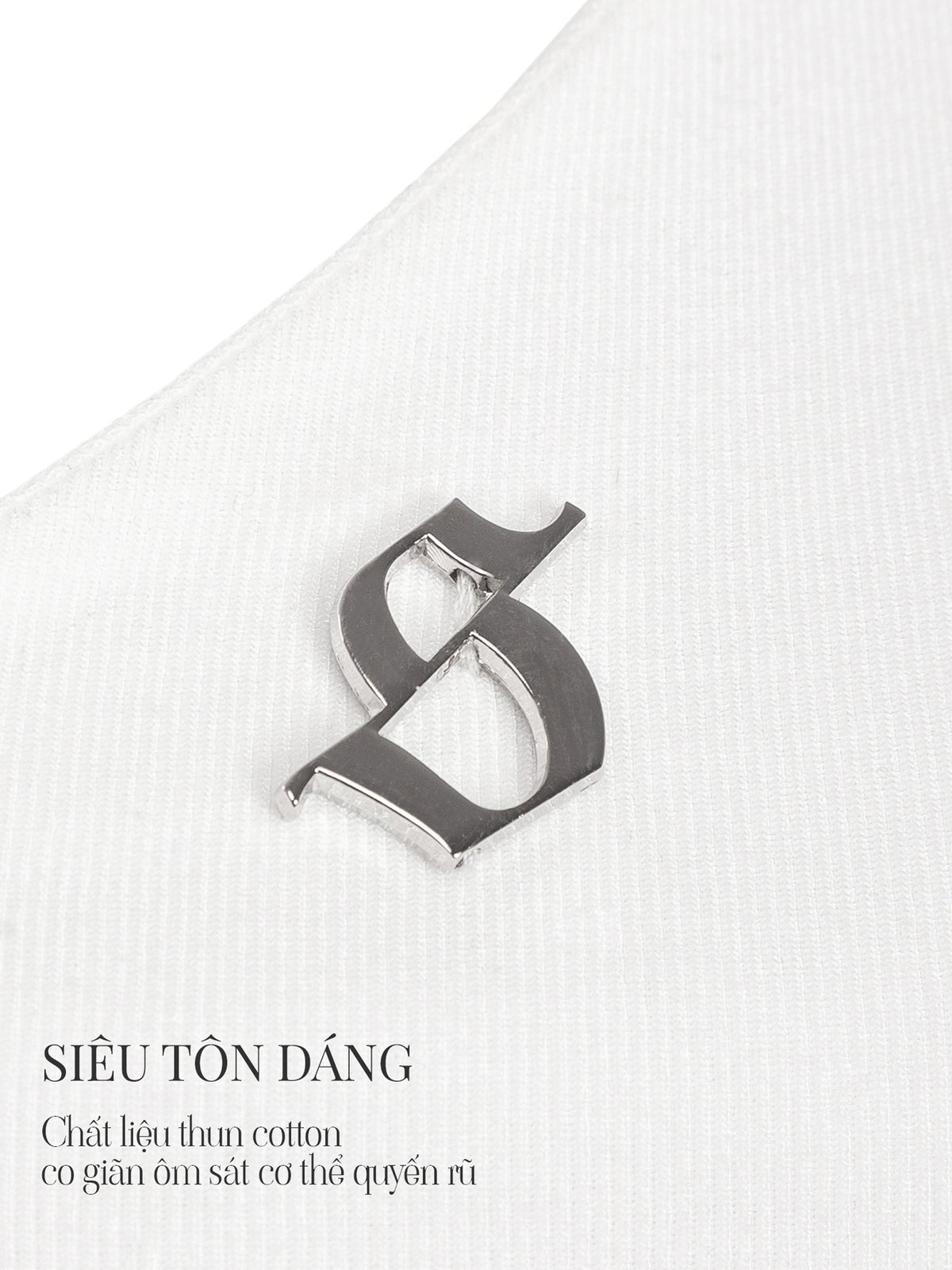 SISTERS Dora One-Shoulder Metallic Stripe Top - White