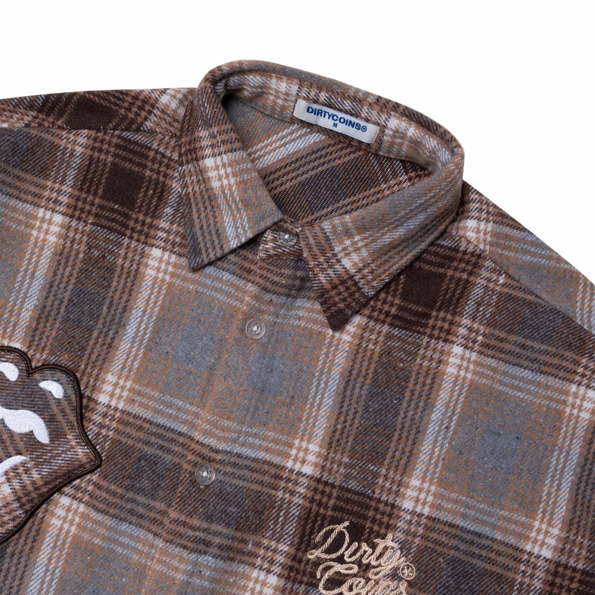 DIRTYCOINS DCxRS Western Rivet 格紋法蘭絨外套