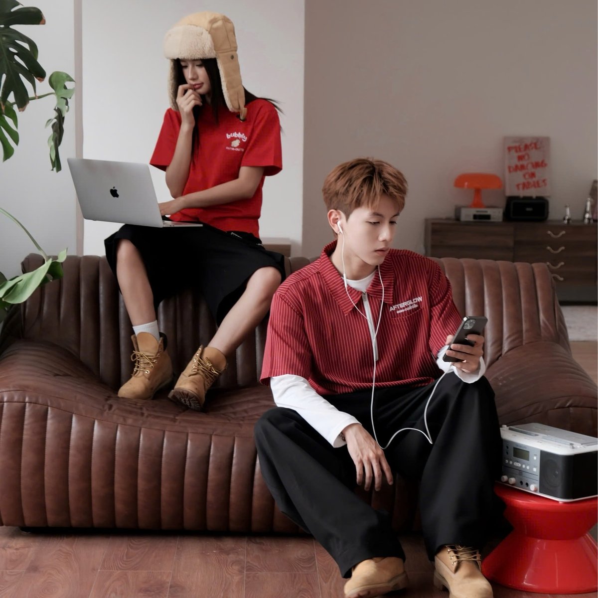 OUTERITY Afterglow DREAM HORSE COLLECTION 2026 男女通用條紋中袖襯衫