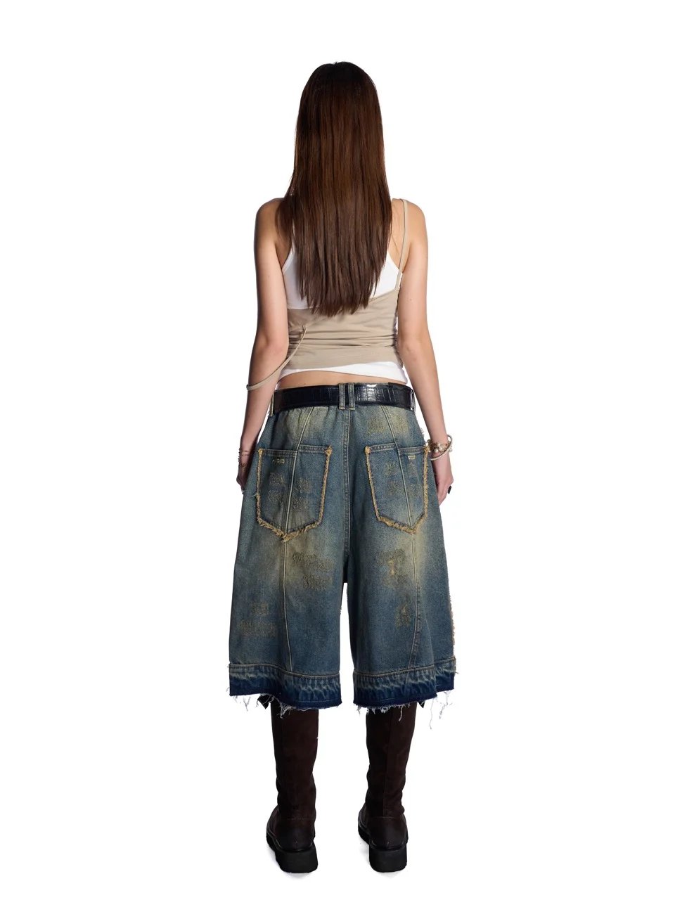 HADES Groovy Wash Denim Shorts