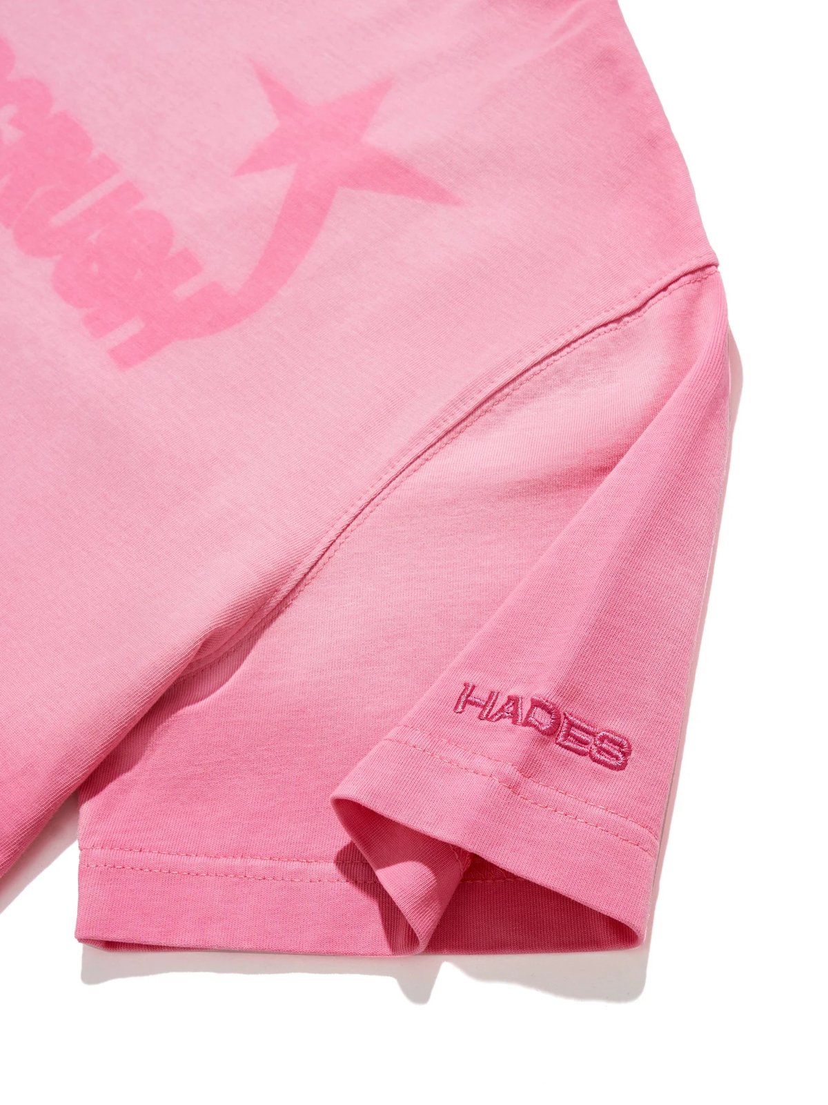 HADES NOTYOURCRUSH 水洗印花 T-shirt - 粉紅色