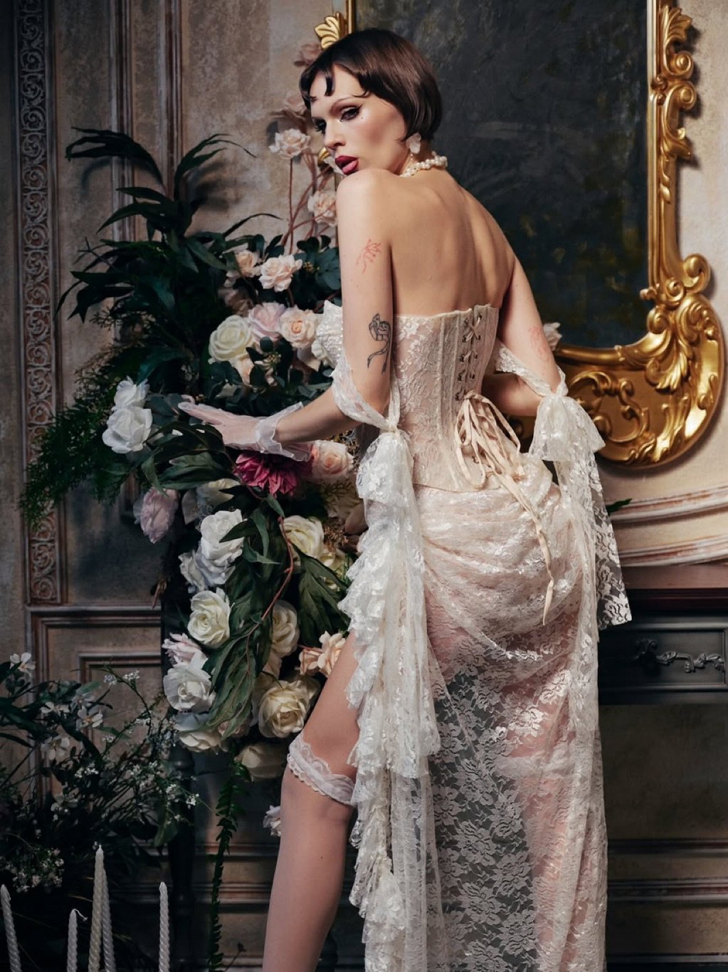 NINISESI Anita Set Lace Sweet Romantic Outfit