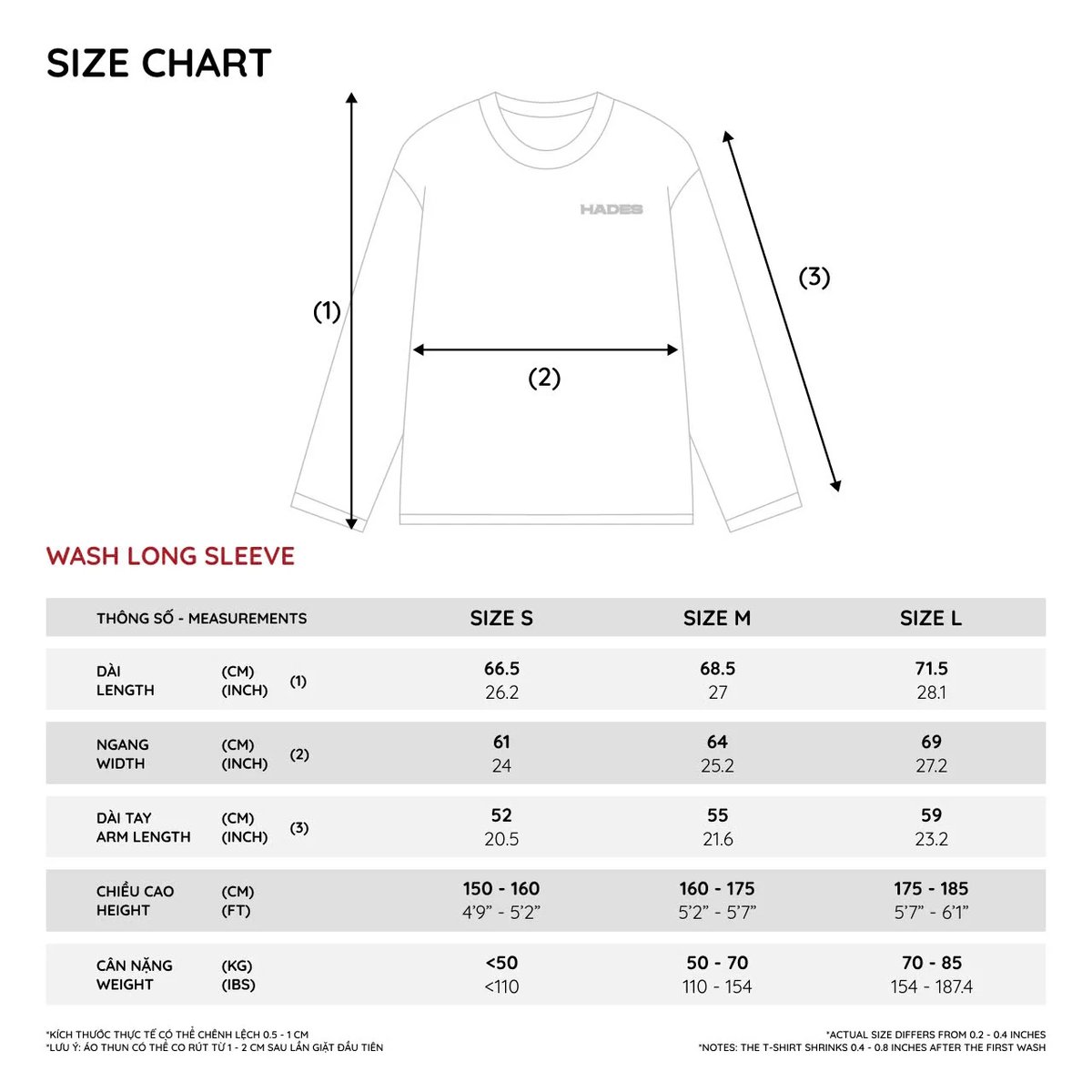 HADES Statement Wash Oversized Longsleeve T-Shirt