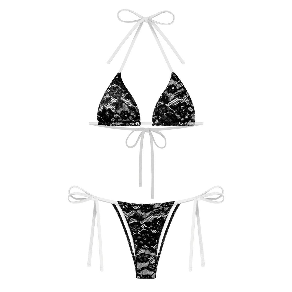KILL SYSTEM BLACK MIRROR Sexy Lace Pattern 2-Piece Bikini