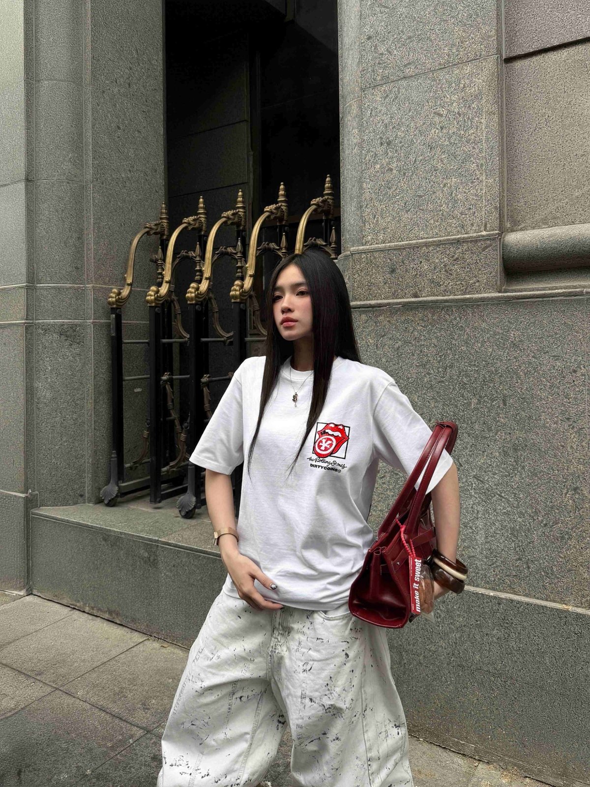 DIRTYCOINS DCxRS Stones Mate 圖案 T-shirt