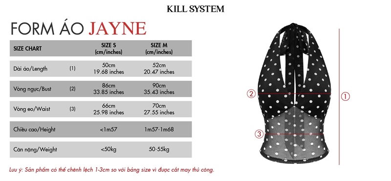 KILL SYSTEM Jayne Polka Dot Halter Top 背部露背綁帶上衣