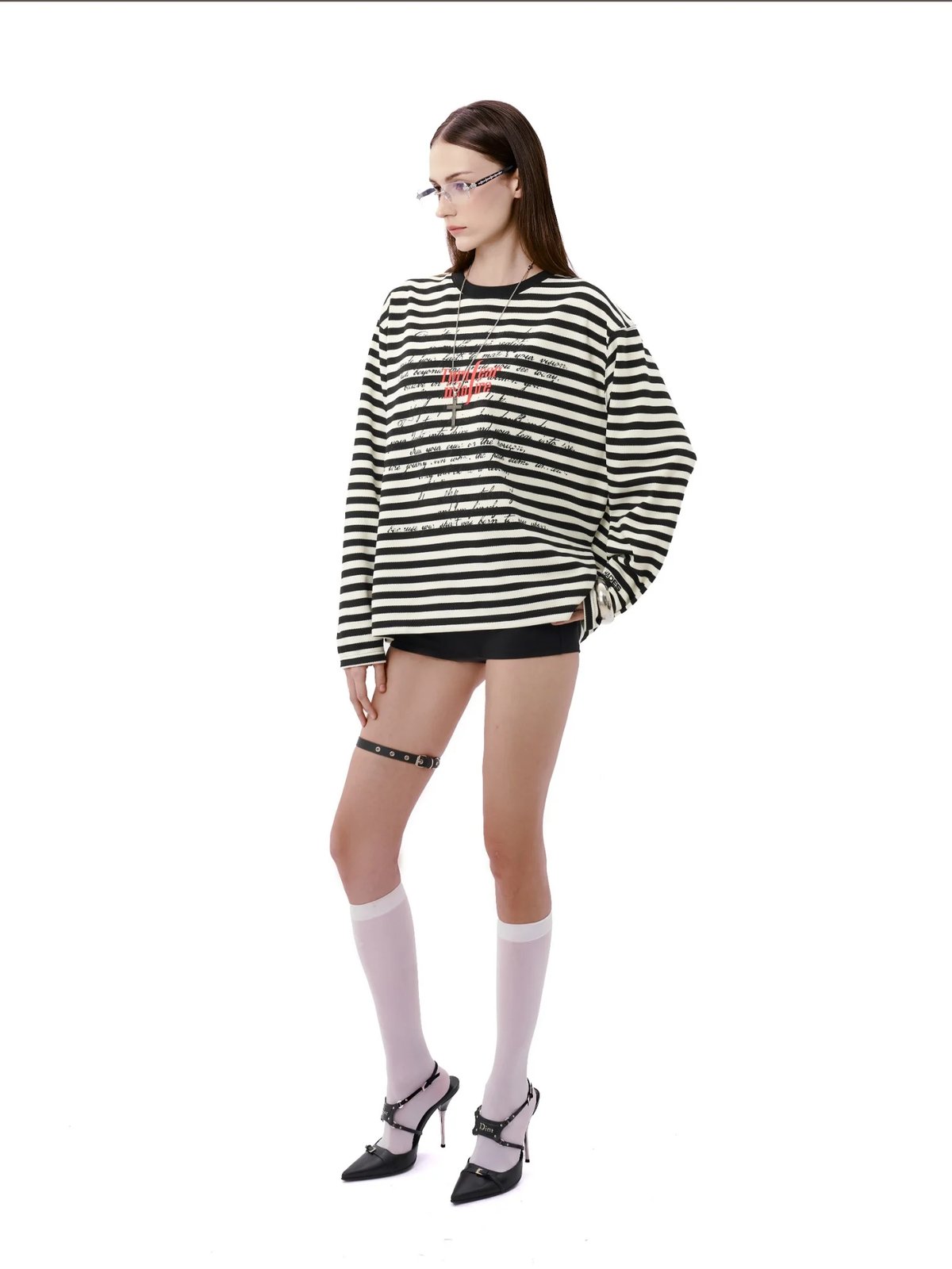 HADES Nightstrile Striped Long Sleeve Unisex T-shirt T恤