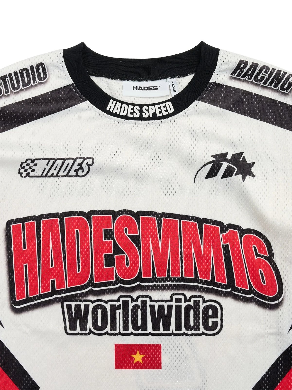 HADES Racing Team 賽車風格印花長袖上衣