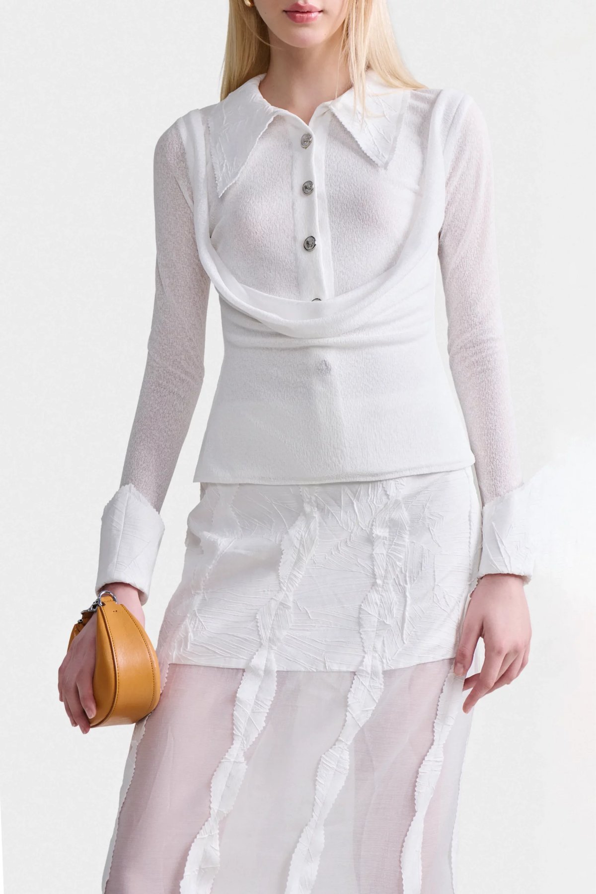 DEAR JOSÉ Leaf Whisper Organza Skirt