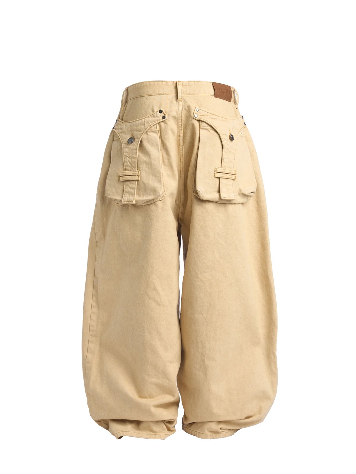 HADES Jumbo Fit 牛仔褲 - 寬鬆版型卡其色