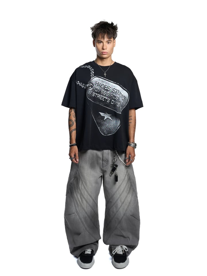 HADES Crisscross Wash Jeans