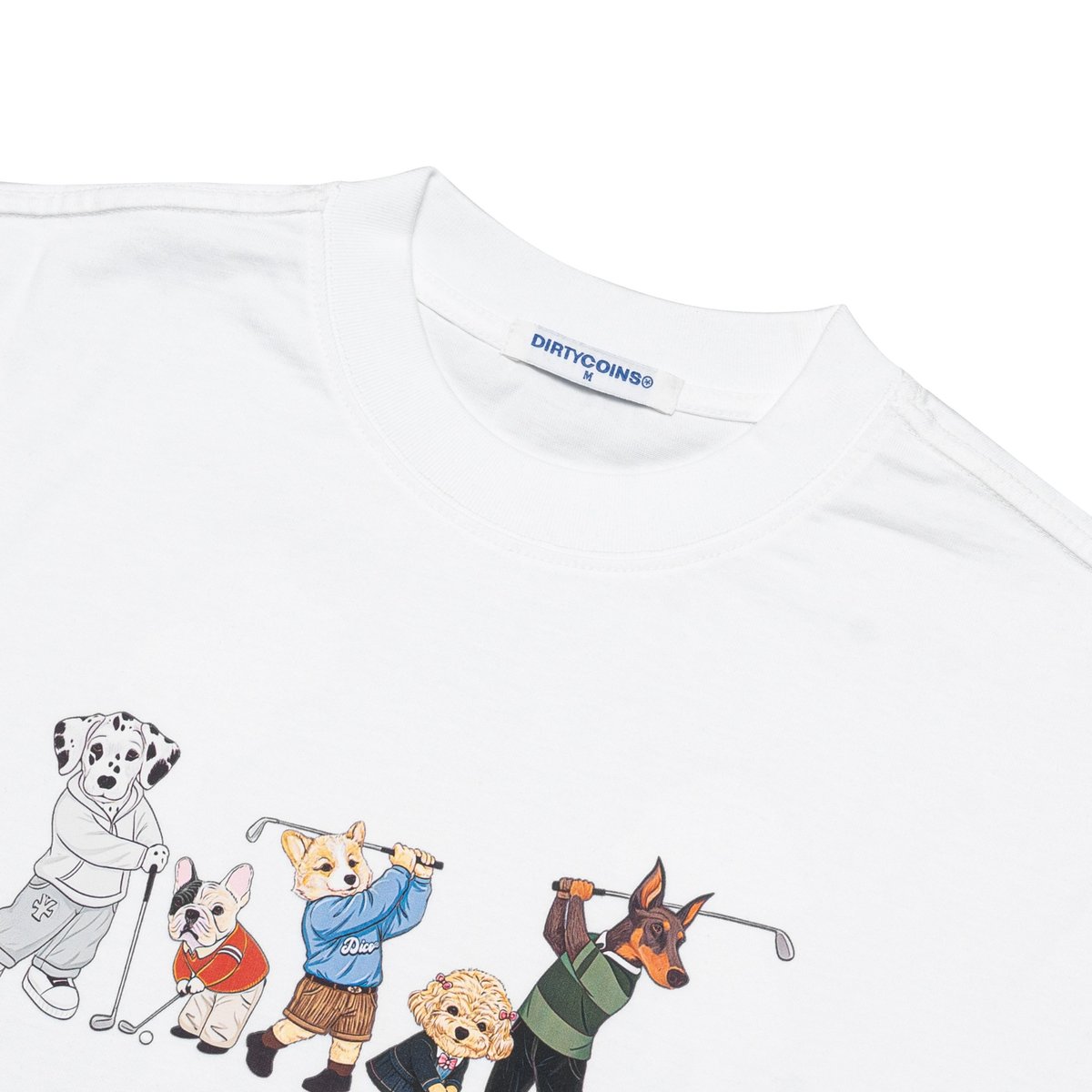 DIRTYCOINS Dico Puppies Golf Club Graphic T-shirt