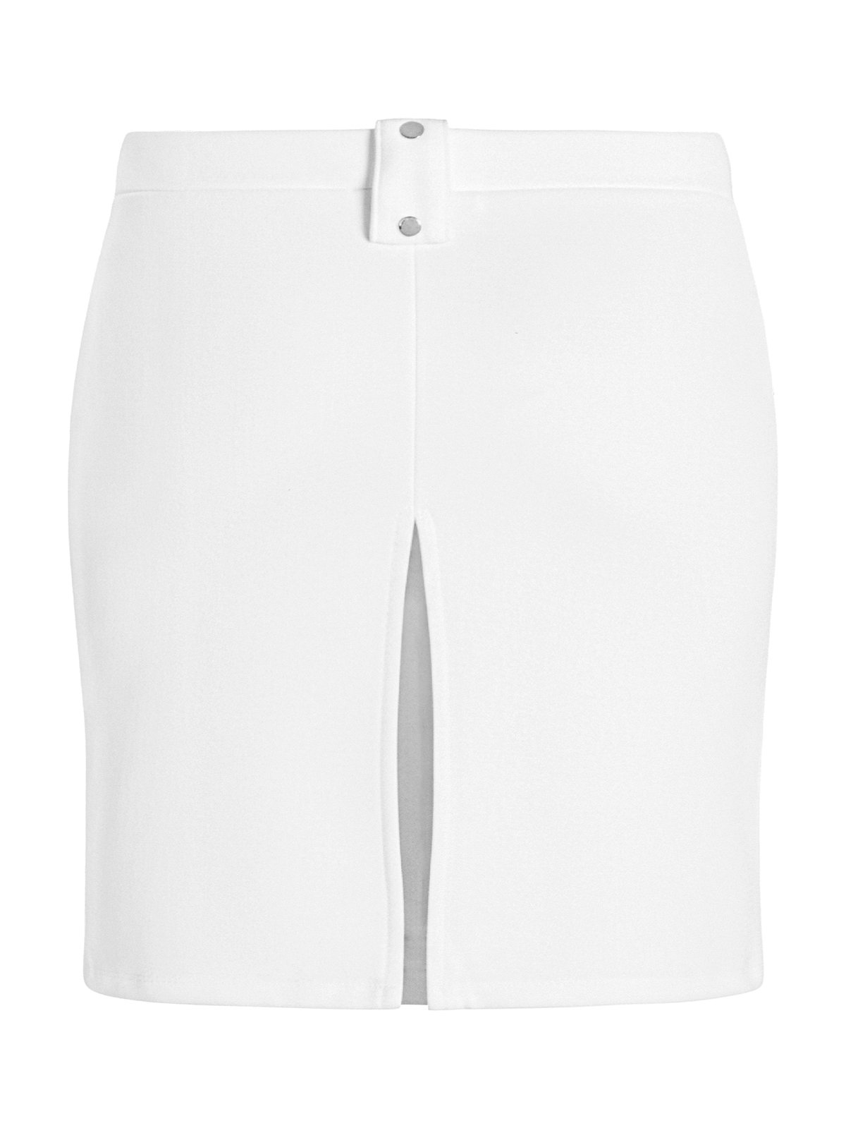 SISTERS Madeleine Low-Waist Bodycon Mini Skirt - White