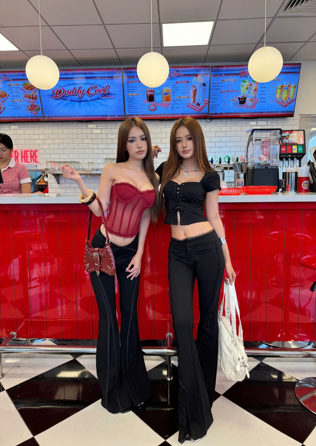 KILL SYSTEM REVICE Low Waist Flared Long Pants