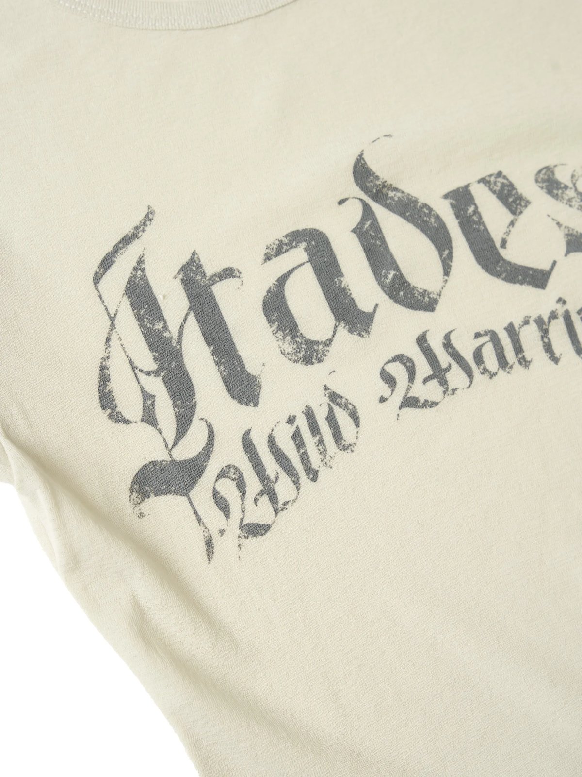 HADES Gothic Garden Baby Tee 復古印花修身短版 T 恤