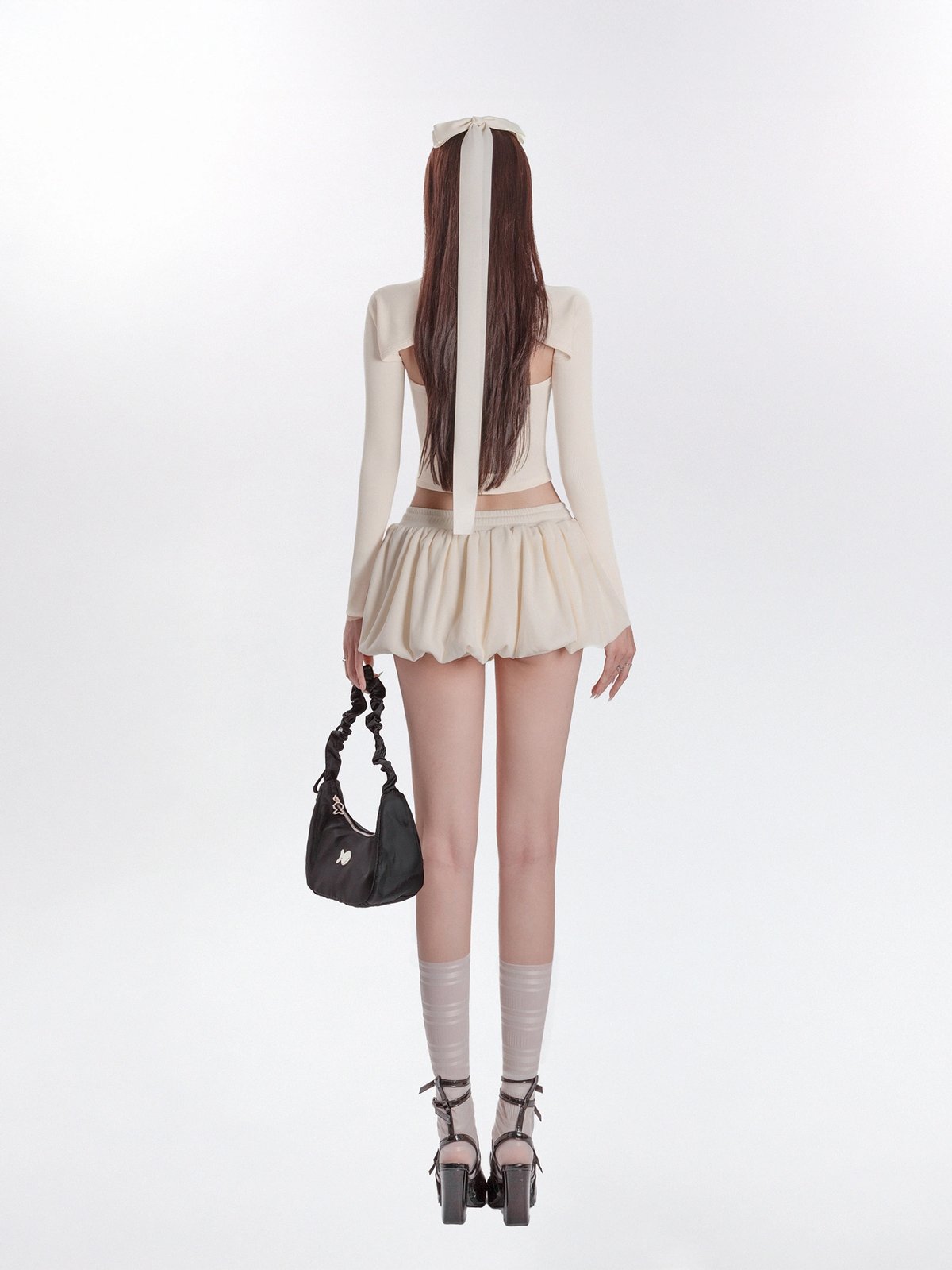 DKMV Gwyneth Set Halter Top and Bubble Skirt Set