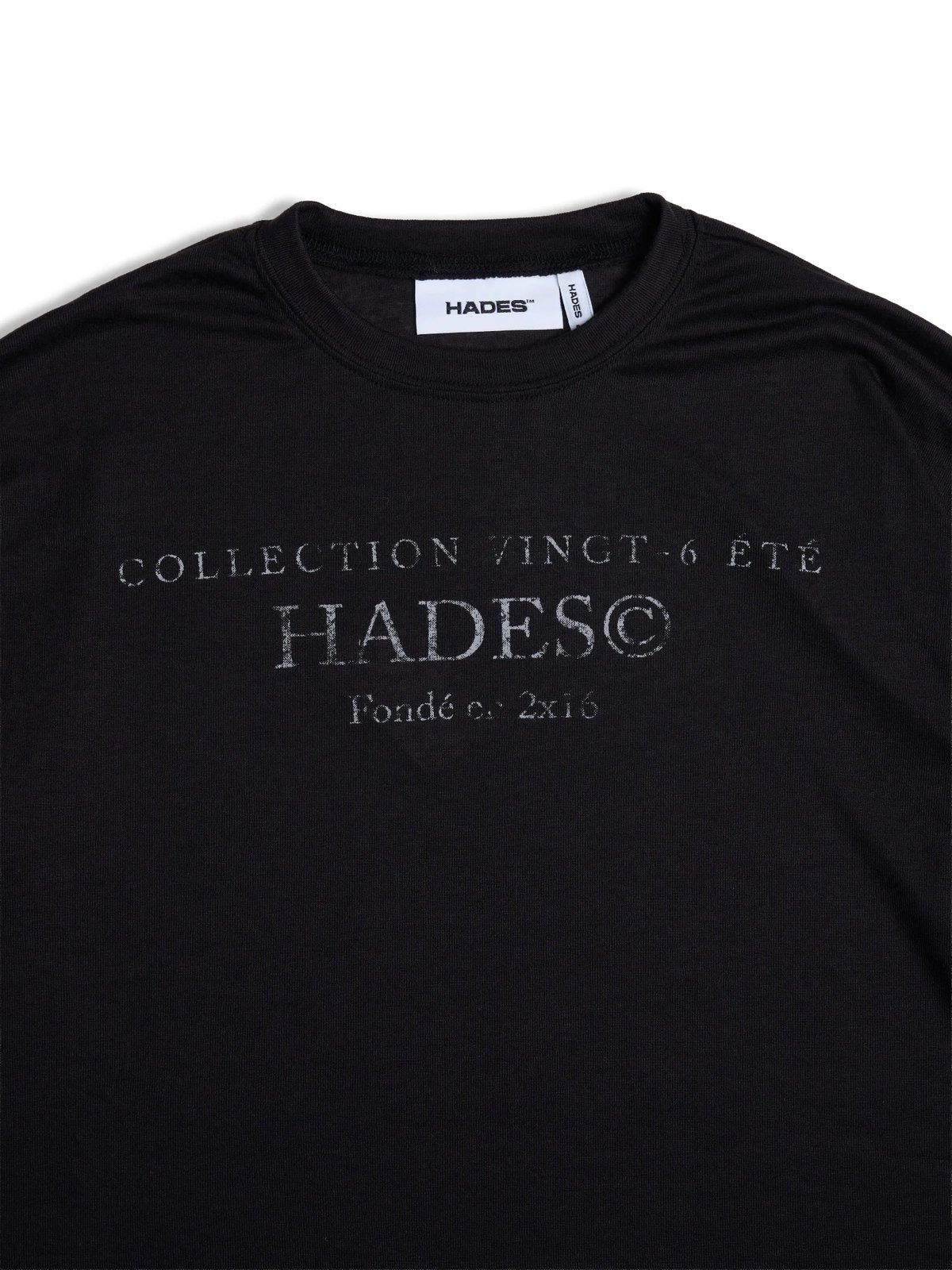 HADES Vingt-Six 長袖圖案 T-shirt - 黑色