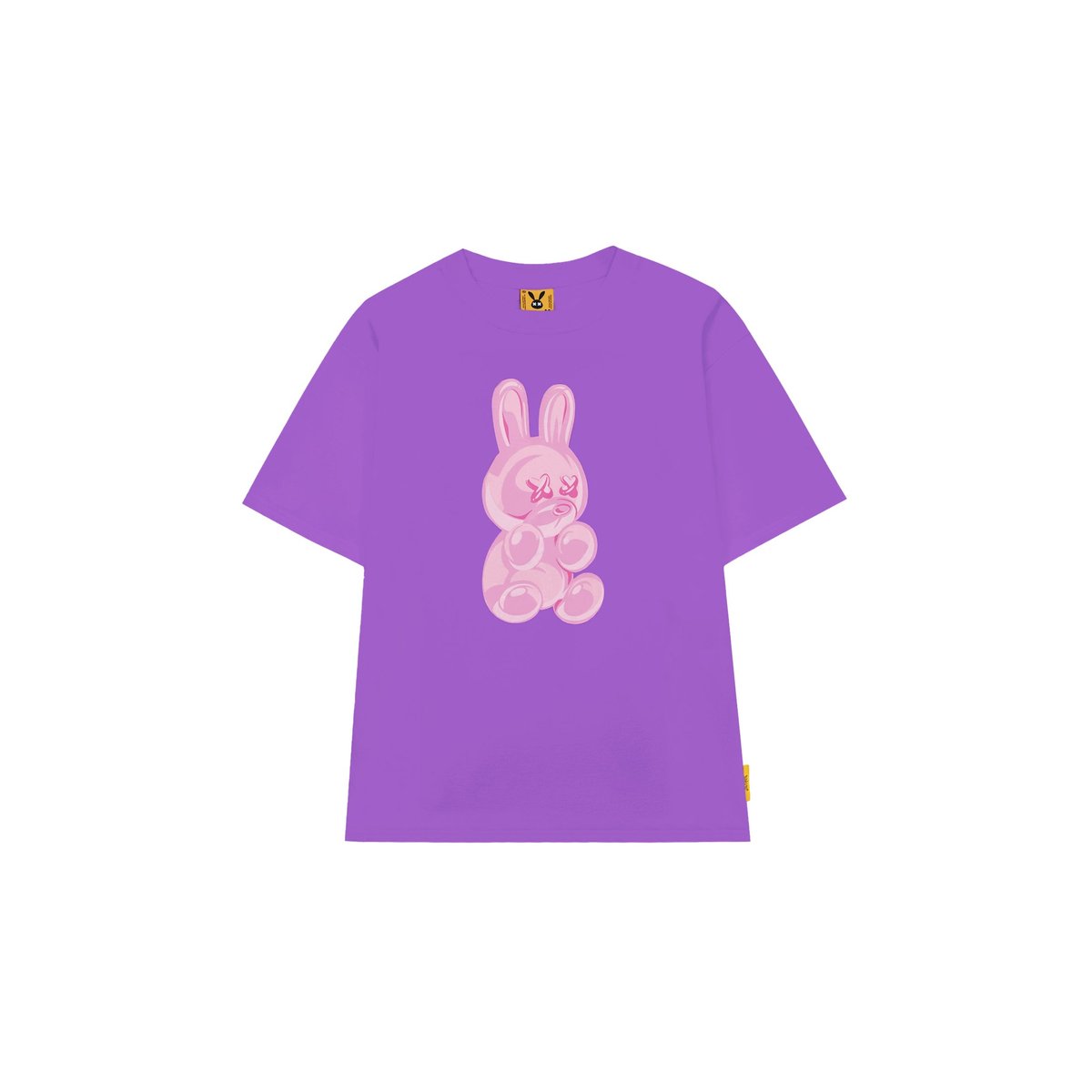 BAD RABBIT 紫色軟糖兔子圖案寬鬆 T-shirt