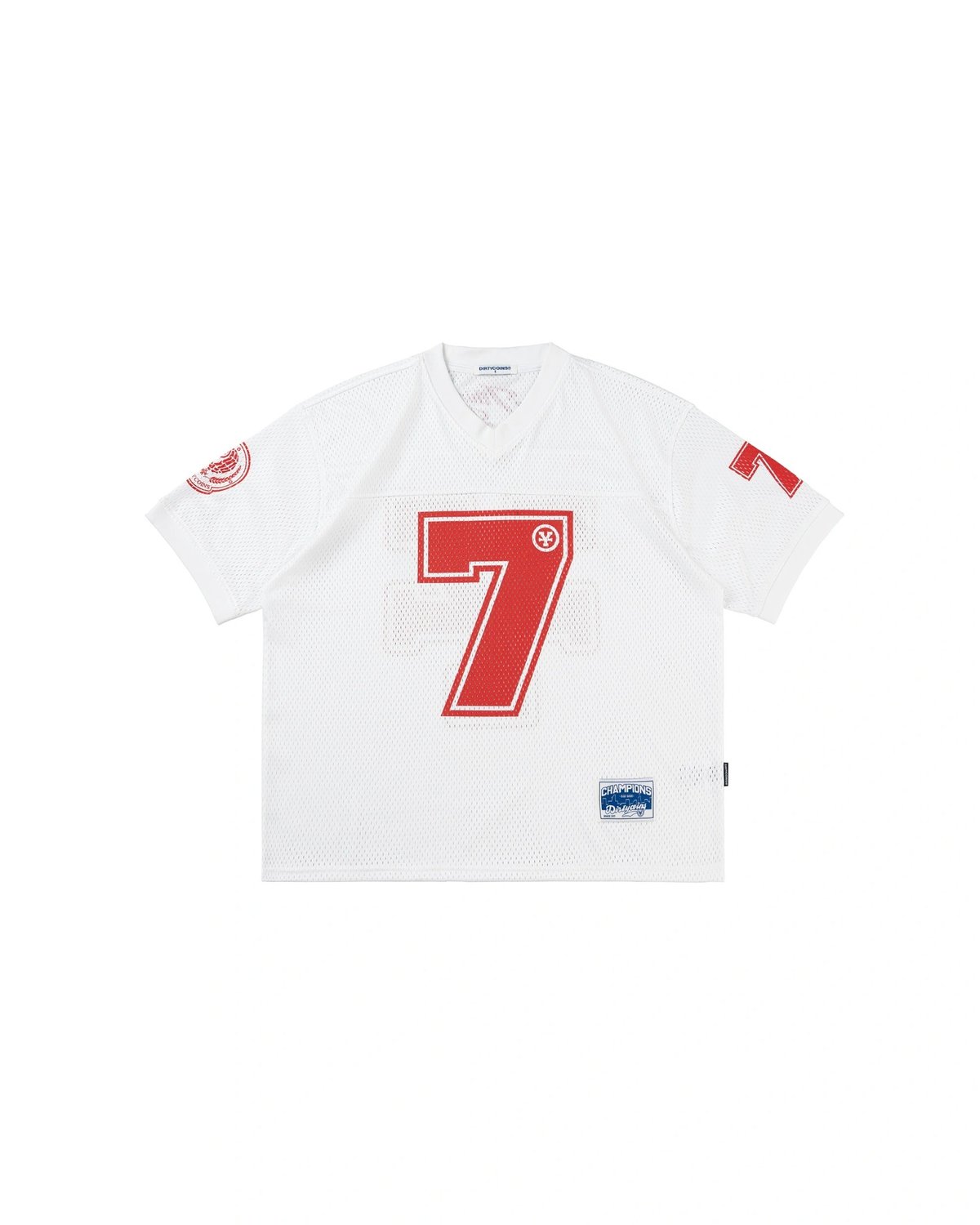 DIRTYCOINS Kids Logo Football Jersey - White