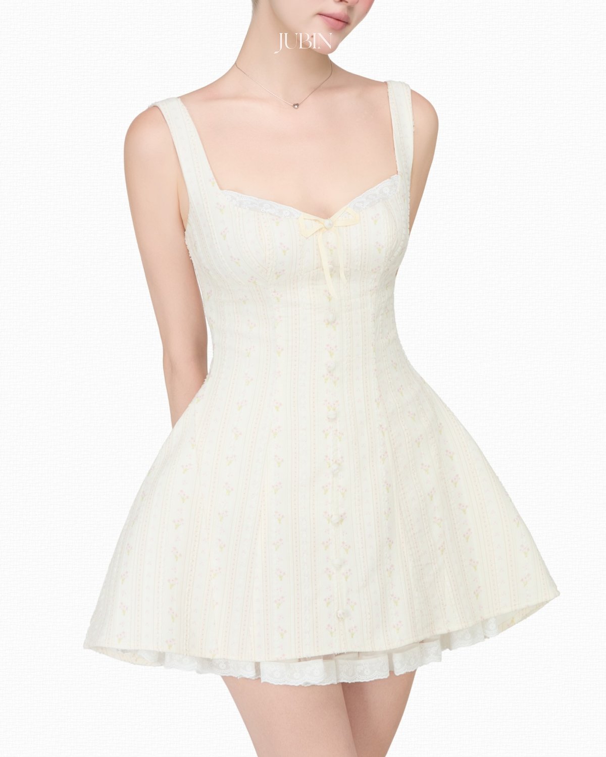 JUBIN SANDY DRESS Corset Style A-Line Mini Dress
