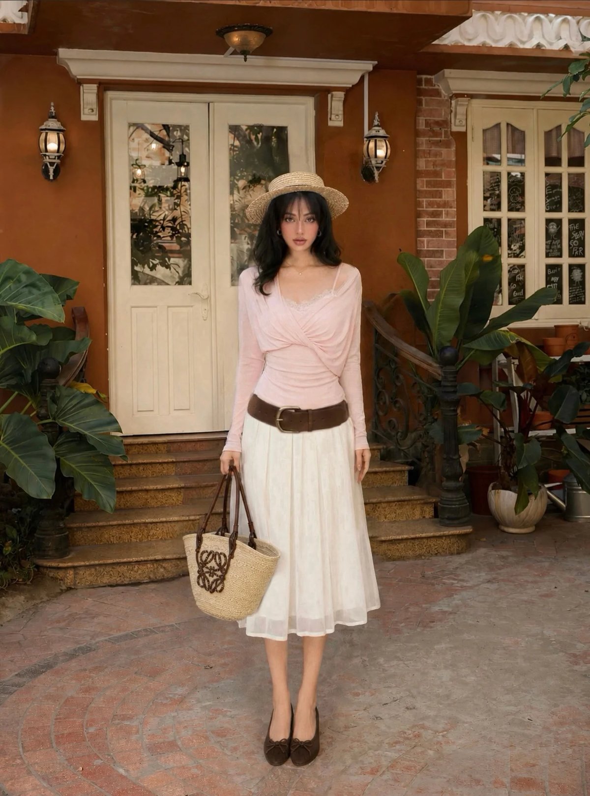 Sugar Crush Rina Pleated Organza Midi Skirt Maison Des Fleurs Collection 閃爍歐根紗百褶中長裙