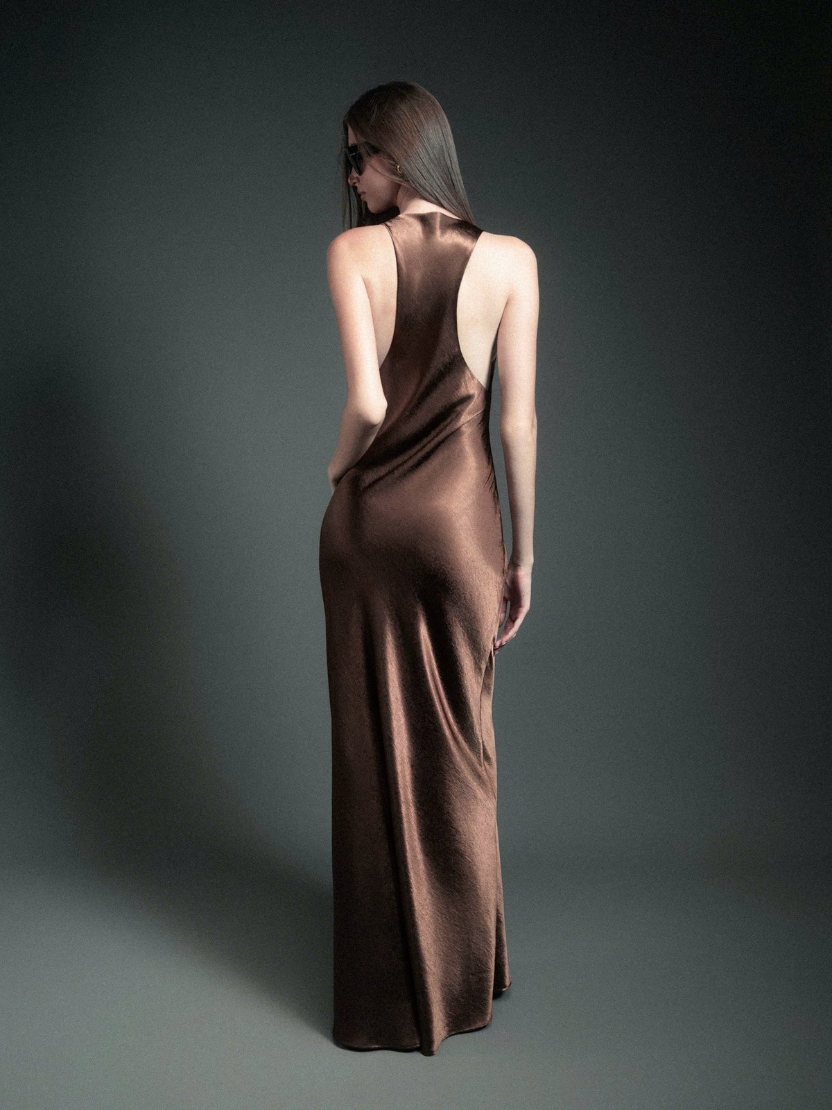 KISSERINE Tessa Silk Satin Dress 絲綢緞面連身裙