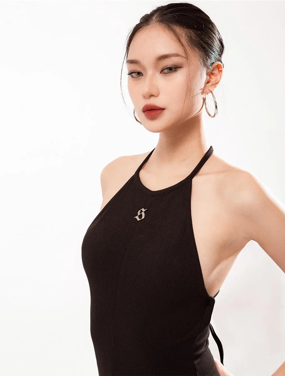 SISTERS Rusie 露背掛脖式連身短褲
