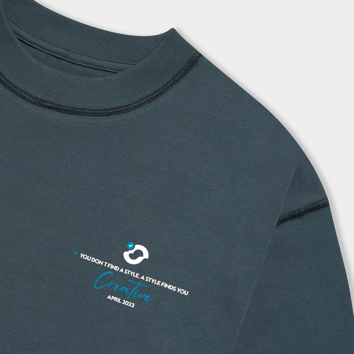 OUTERITY Double Tee 系列雙面設計 T-shirt - Dark Slate