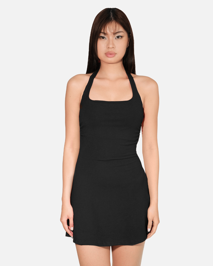 DOTTIE Macie Bow Tie Halter Dress