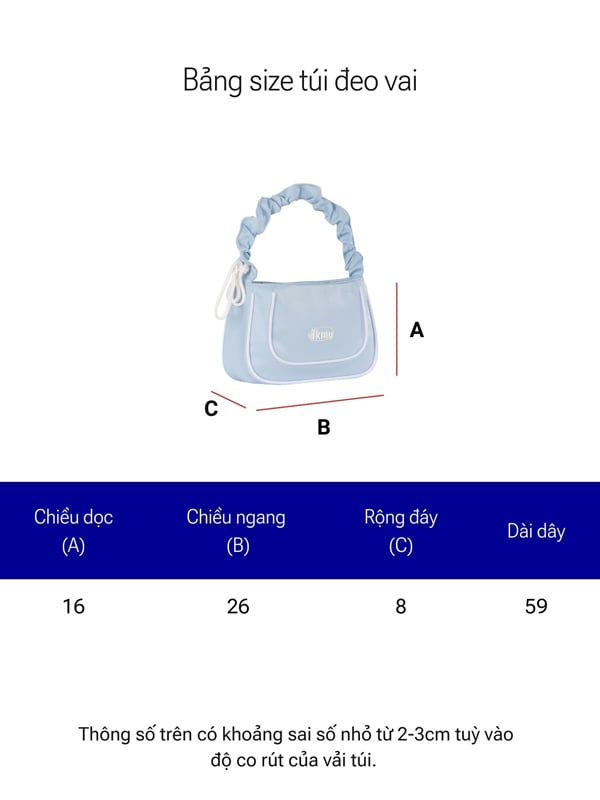 DKMV Nichu Bag with Drawstring Bow Detail
