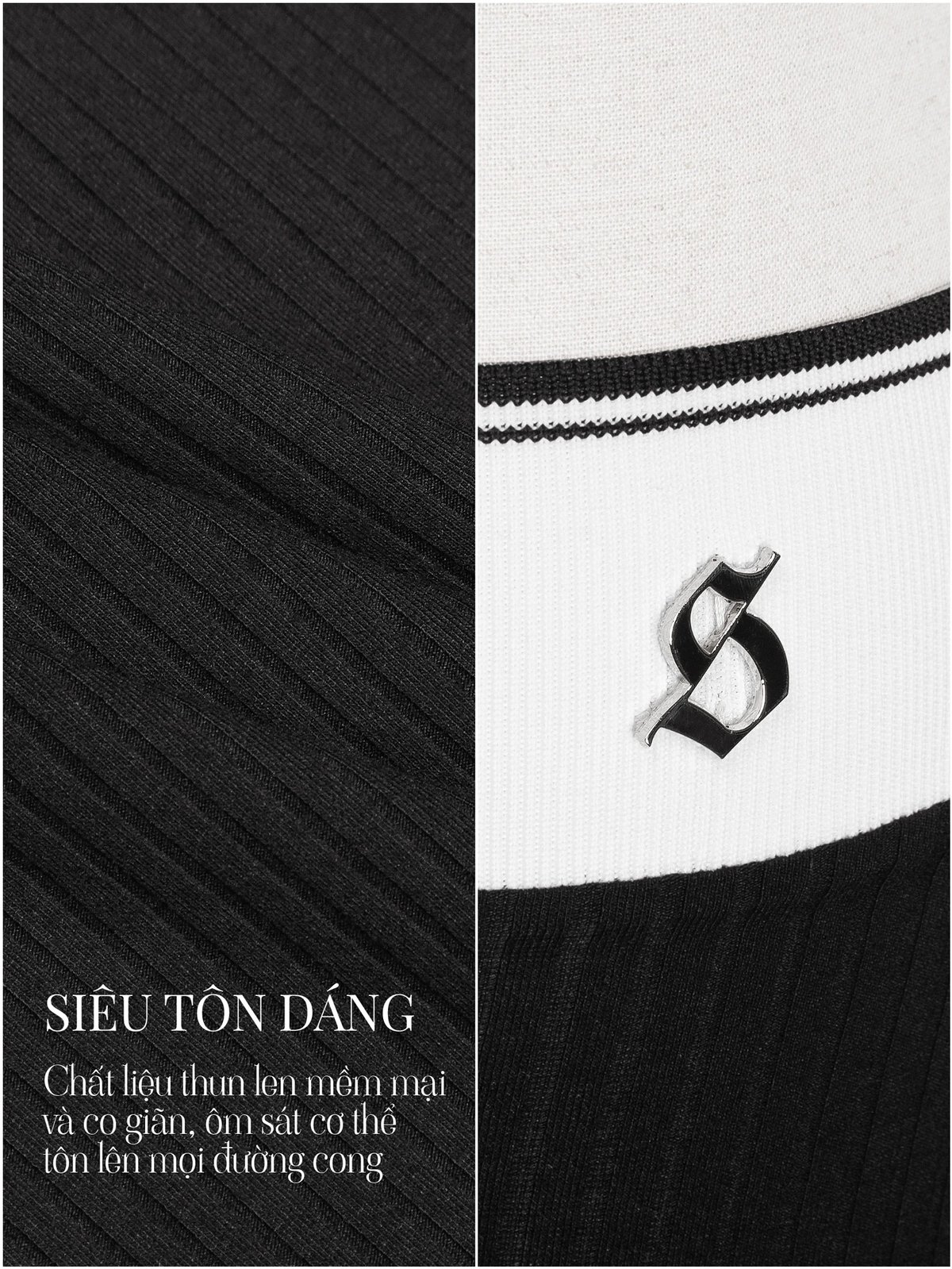 SISTERS Lucille Low Waist Bodycon Knit Midi Skirt