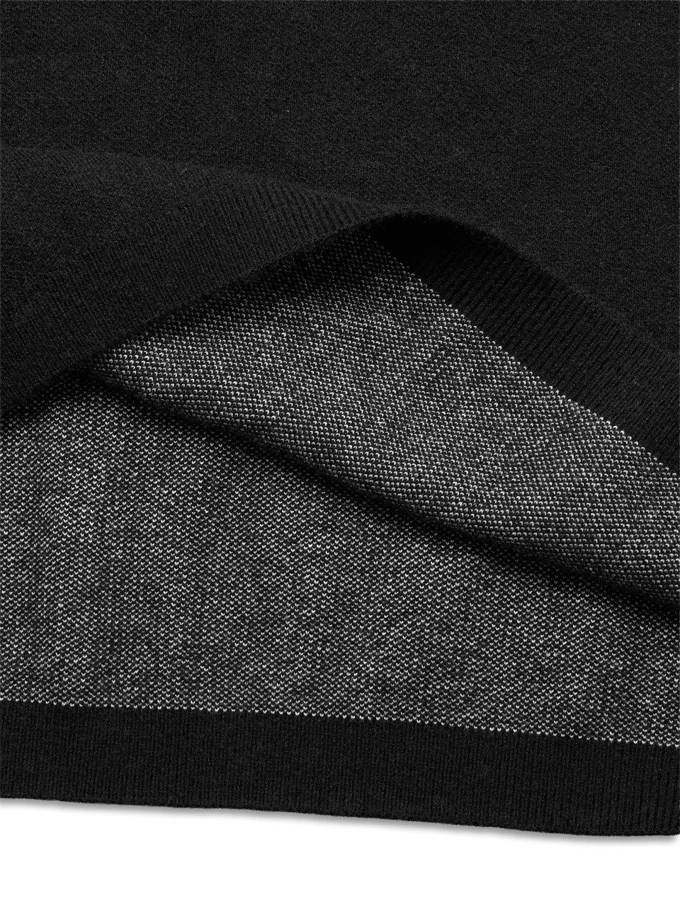 HADES Stamped Knitted Tee - Black