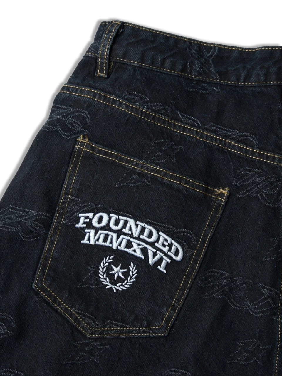 HADES Repeat Script Loose Fit Jeans