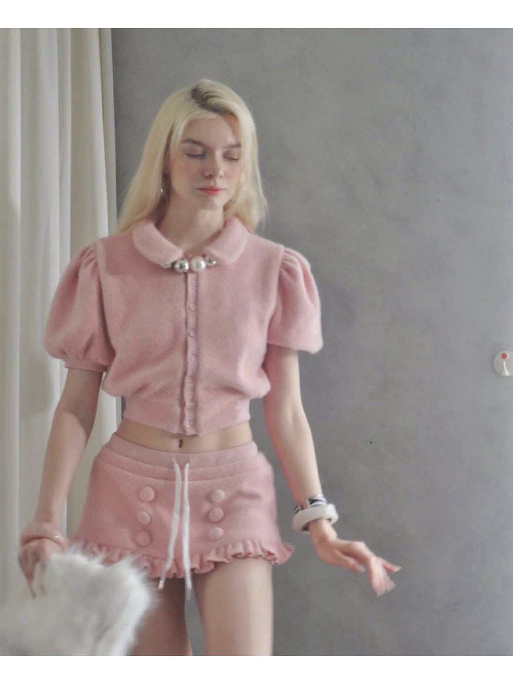 Letitia Pink Pixie Set 粉色可愛風兩件套