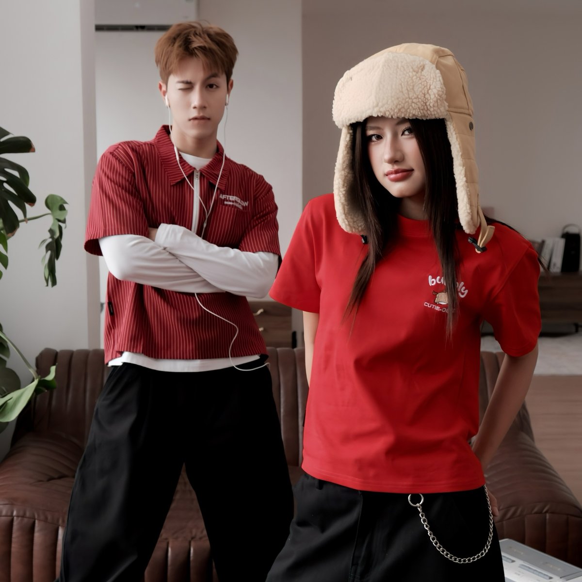 OUTERITY Afterglow DREAM HORSE COLLECTION 2026 男女通用條紋中袖襯衫