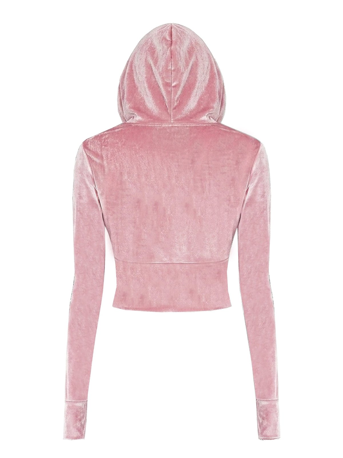 SISTERS Caspian Pink Velvet Hooded Jacket and Flared Pants Set