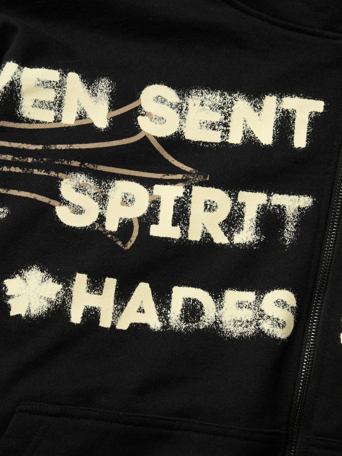 HADES Heavens Call Zip-Up Hoodie - Black