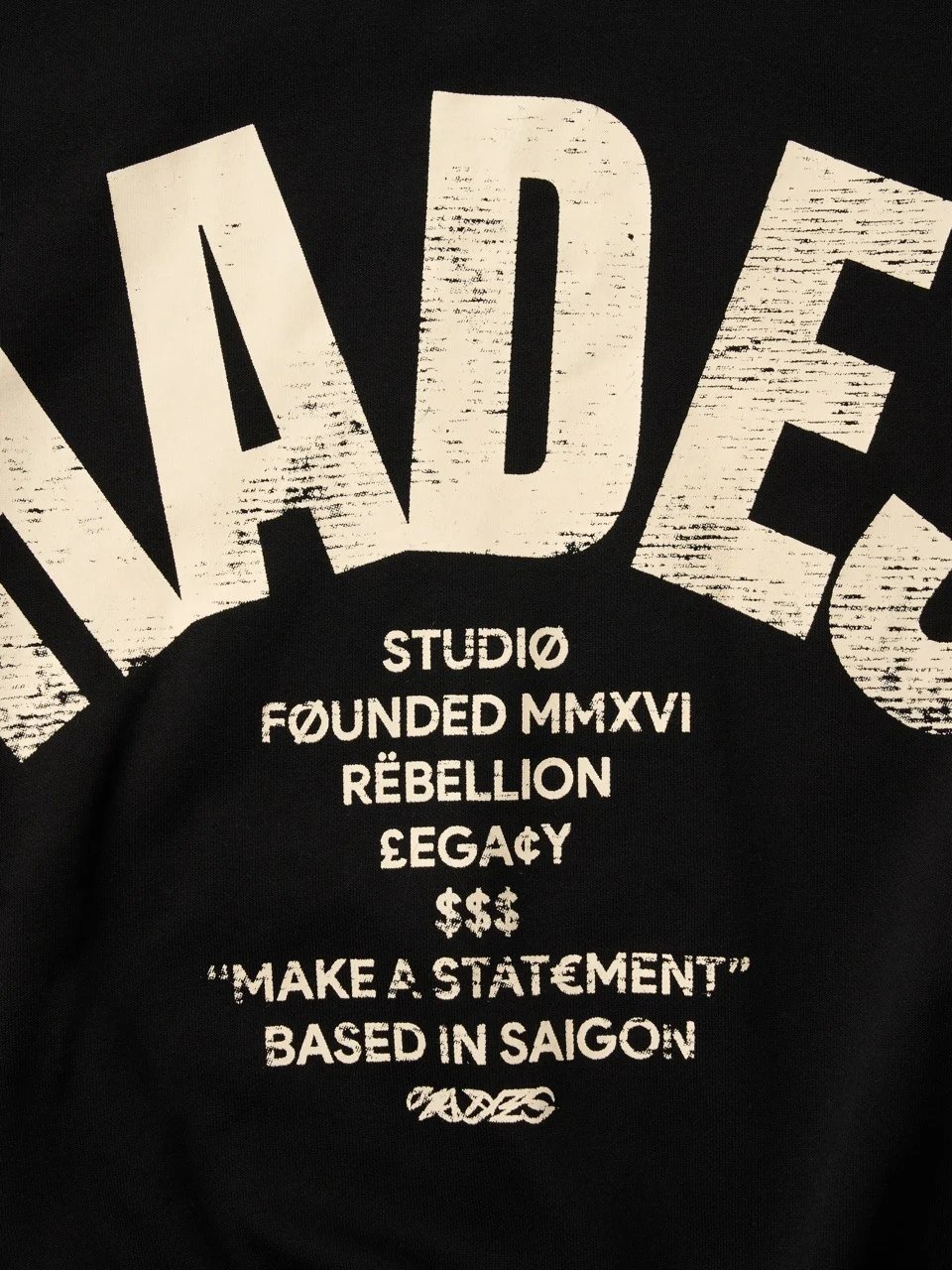 HADES OG Typography Sweater - Black